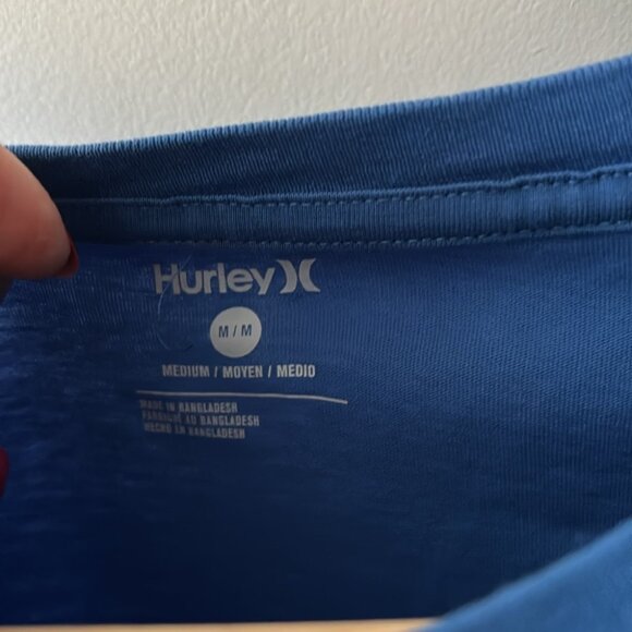 Hurley Da Sunset Brah Blue Graphic Men’s T-shirt - Picture 4 of 5